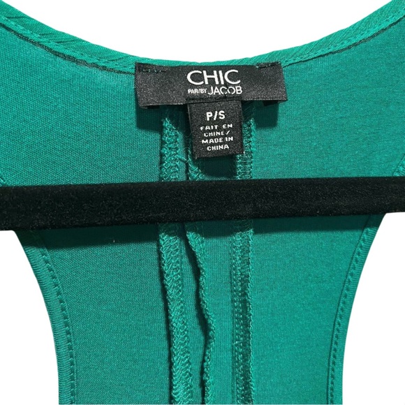 Jacob Chic Green Ruffle Tank Y2K - Picture 3 of 3